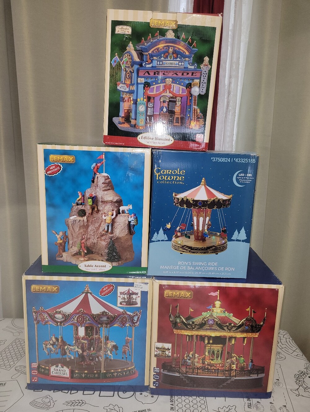 5 Xmas Lemax Sets